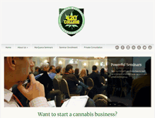Tablet Screenshot of californiamarijuanacollege.com